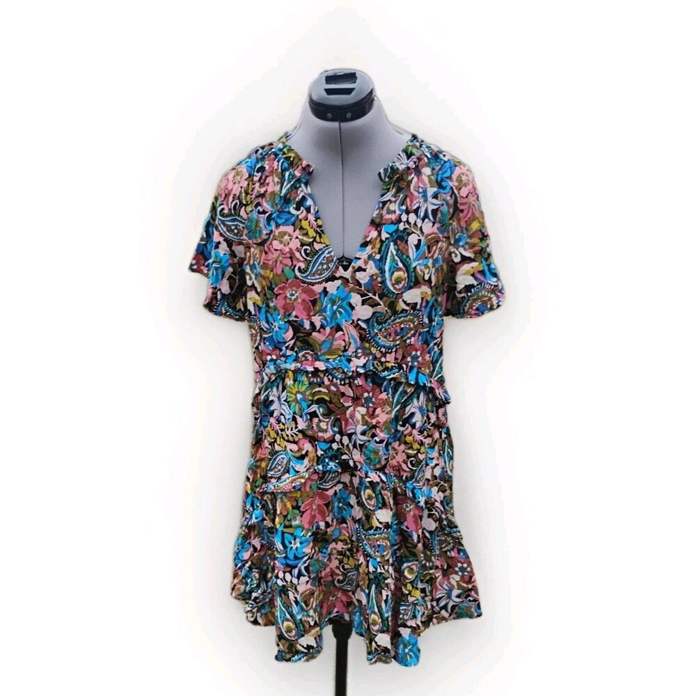 HTF By Anthropologie | Robin Tiered Mini Dress Size Small